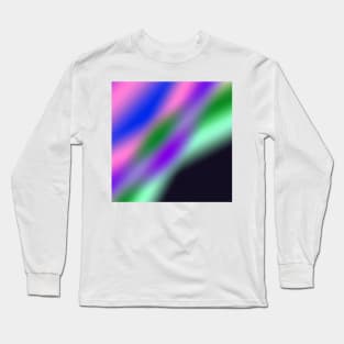 purple green white abstract texture art Long Sleeve T-Shirt